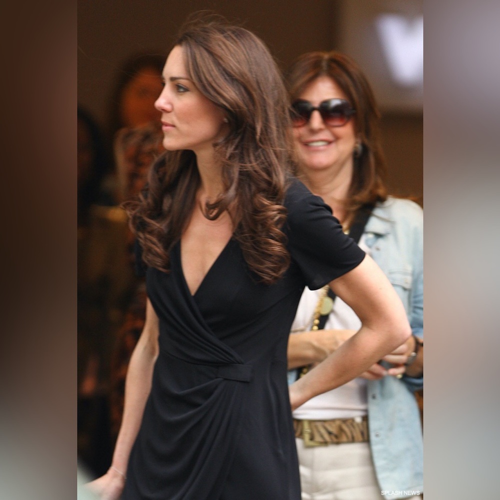 ASO Kate Middleton Issa London Black Midi Dress